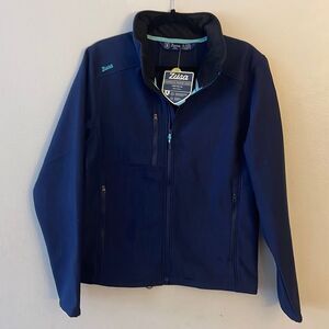 Zusa Wanderlust Traveler Jacket Men’s Small Waterproof Wind Resistant Blue